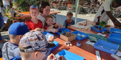 Spielfest Deggendorf - Mitmachstand - auch wir von TfK-Technik für Kinder waren mit dabei