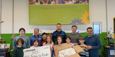 TECHNIKHAUS STRAUBING - 500 Euro für unsere jungen Tüftler!